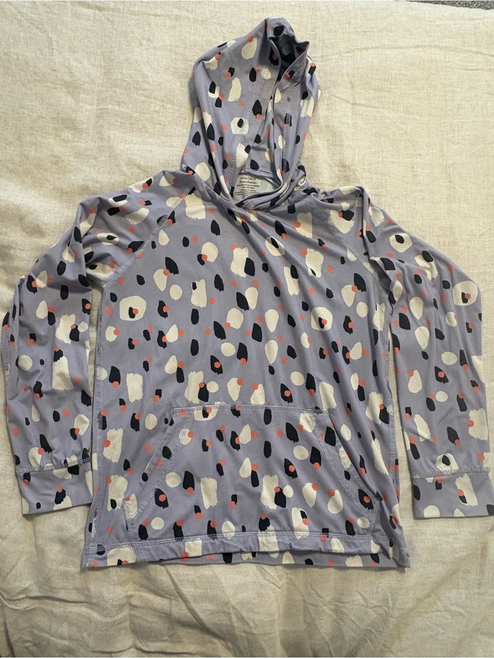 Hanna Andersson Girls Purple Spandex Blend Hoodie 140 (US 10)